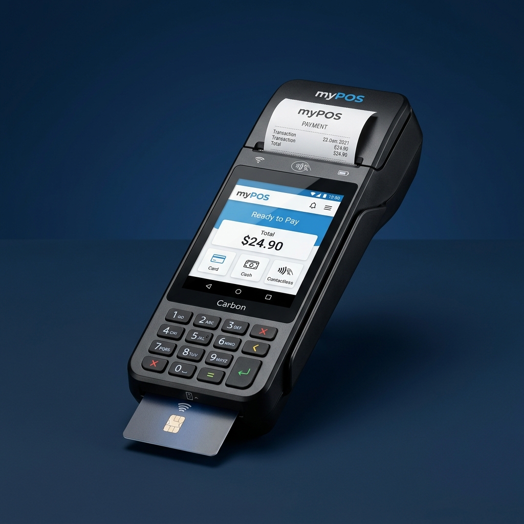 myPOS Carbon Terminal - Професионален терминал за разплащания и NFC валидиране